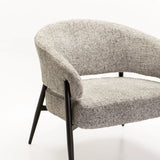WILLOW TEXTURED FABRIC CHAIR - GREY