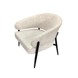 WILLOW TEXTURED FABRIC CHAIR - CREAM