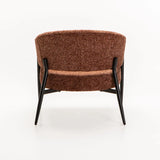 WILLOW TEXTURED FABRIC CHAIR - RUST