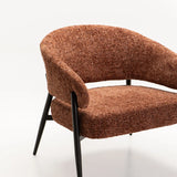 WILLOW TEXTURED FABRIC CHAIR - RUST