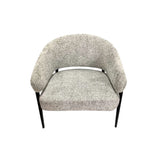 WILLOW TEXTURED FABRIC CHAIR - GREY