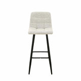 YARA FABRIC BARSTOOL - CREAM