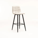 YARA FABRIC BARSTOOL - CREAM