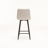 YARA FABRIC KITCHEN STOOL - CREAM