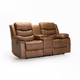 YAZ LUXURY FABRIC 2RR WITH CONSOLE - BROWN