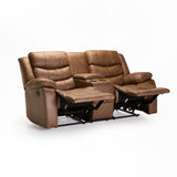 YAZ LUXURY FABRIC 2RR WITH CONSOLE - BROWN