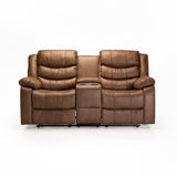 YAZ LUXURY FABRIC 2RR WITH CONSOLE - BROWN