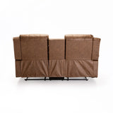 YAZ LUXURY FABRIC 2RR WITH CONSOLE - BROWN