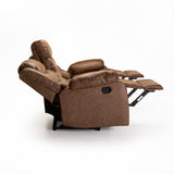 YAZ LUXURY FABRIC 3 SEATER RECLINER - BROWN