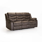 YAZ LUXURY FABRIC 3 SEATER RECLINER- GREY