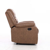 YAZ LUXURY FABRIC ARMCHAIR RECLINER - BROWN