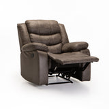 YAZ LUXURY FABRIC ARMCHAIR RECLINER - GREY