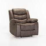 YAZ LUXURY FABRIC ARMCHAIR RECLINER - GREY