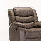 YAZ LUXURY FABRIC ARMCHAIR RECLINER - GREY
