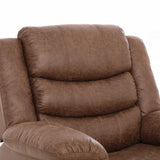 YAZ LUXURY FABRIC ARMCHAIR RECLINER - BROWN