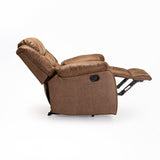 YAZ LUXURY FABRIC ARMCHAIR RECLINER - BROWN