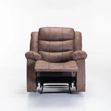 YUZI LUXURY FABRIC ARMCHAIR RECLINER - TAN