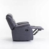 YUZI LUXURY FABRIC ARMCHAIR RECLINER - GREY