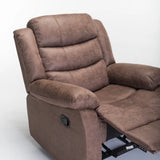 YUZI LUXURY FABRIC ARMCHAIR RECLINER - TAN