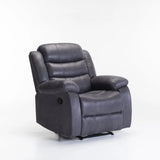 YUZI LUXURY FABRIC ARMCHAIR RECLINER - GREY