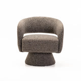ZARA FABRIC SWIVEL CHAIR - COFFEE