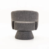 ZARA FABRIC SWIVEL CHAIR - GREY