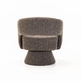 ZARA FABRIC SWIVEL CHAIR - COFFEE