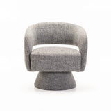 ZARA FABRIC SWIVEL CHAIR - GREY