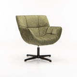 ZARI FABRIC SWIVEL CHAIR - GREEN