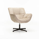 ZARI FABRIC SWIVEL CHAIR - OATMEAL