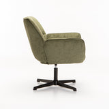 ZARI FABRIC SWIVEL CHAIR - GREEN