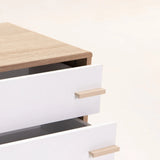 ZETA 2 DRAWER PEDESTAL - LIGHT OAK