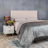 ZOE FABRIC SINGLE HEADBOARD - OATMEAL