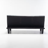 ALLAN LEATHER TOUCH SLEEPER COUCH - BLACK