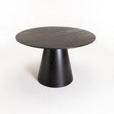 KIRBY 120cm ROUND DINING TABLE - BLACK