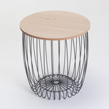 LIBRA 40cm ROUND SIDE TABLE - NATURAL