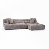 JOLIE FABRIC CORNER CHAISE - GREY - RIGHT