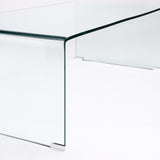 FLUTE 120x60cm 12MM TEMPERED GLASS COFFEE TABLE