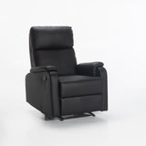 BO LEATHER TOUCH ARMCHAIR RECLINER - BLACK