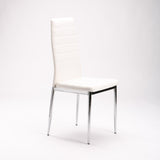 NINO LEATHER TOUCH CHROME DINING CHAIR