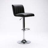 MIA LEATHER TOUCH BARSTOOL - BLACK