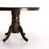 OLIVER 120cm ROUND DINING TABLE - MAHOGANY