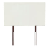 ALEX LEATHER TOUCH 3/4 HEADBOARD - WHITE