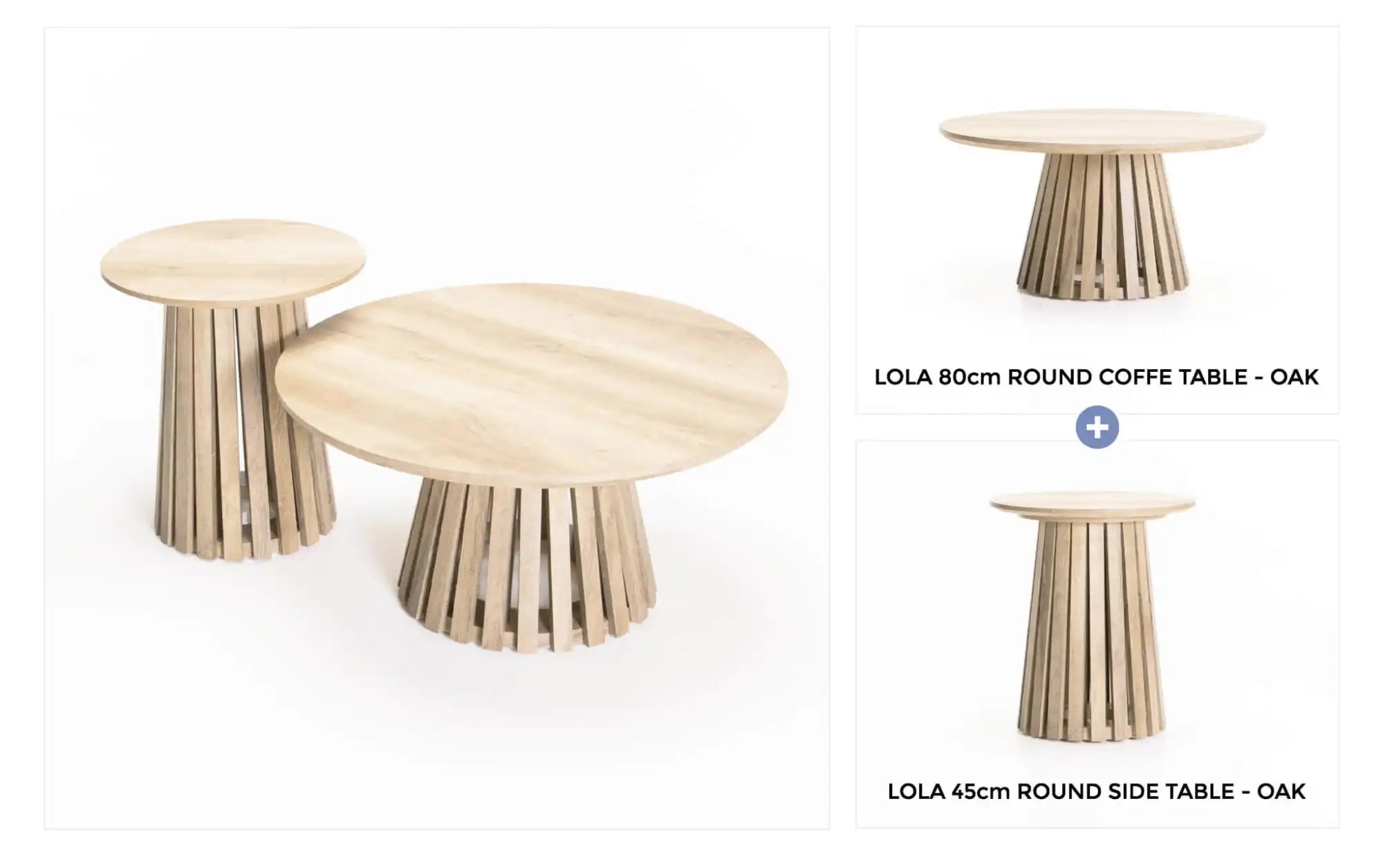 LOLA SIDE TABLE & COFFEE TABLE COMBO