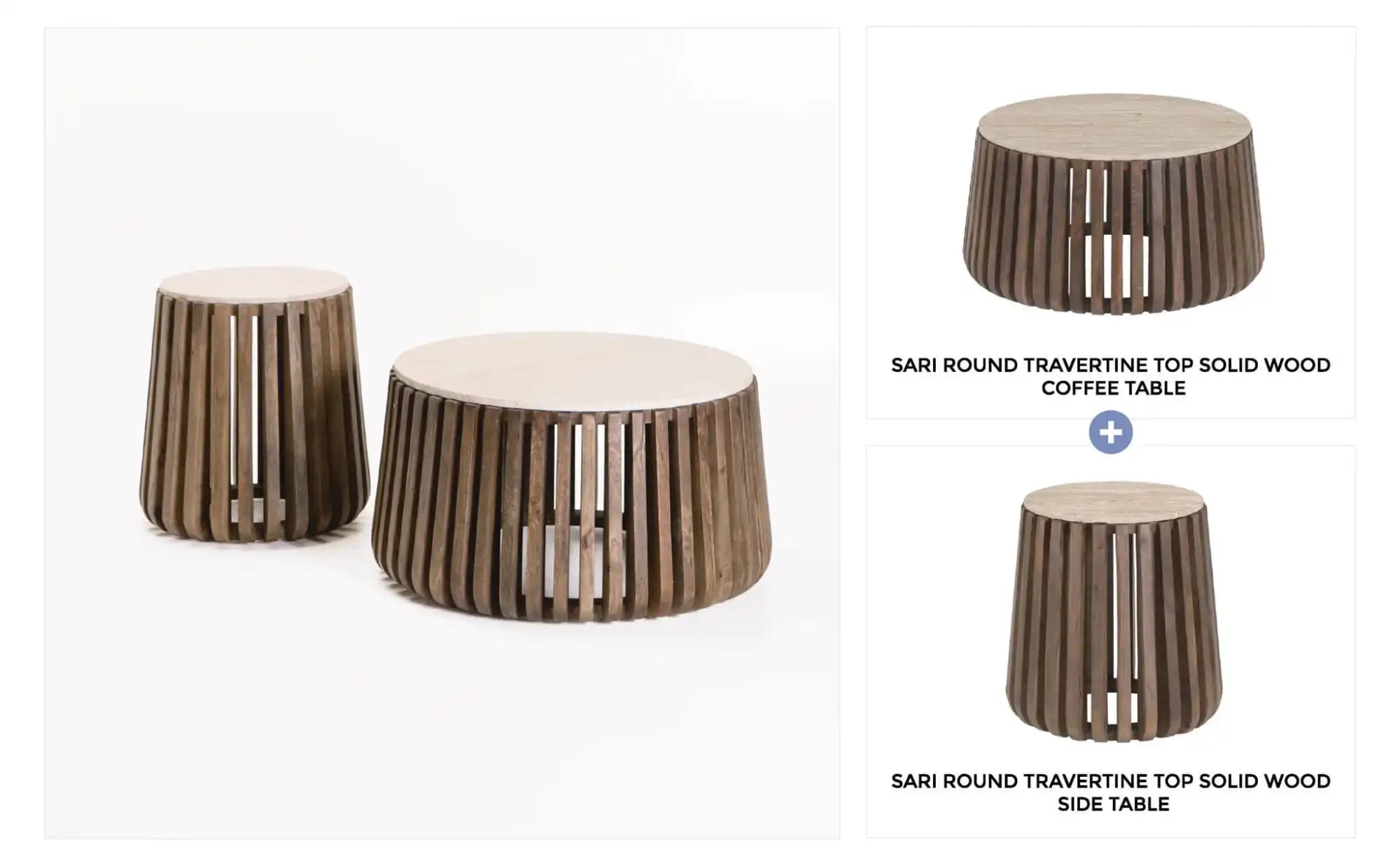 SARI SIDE TABLE & COFFEE TABLE COMBO
